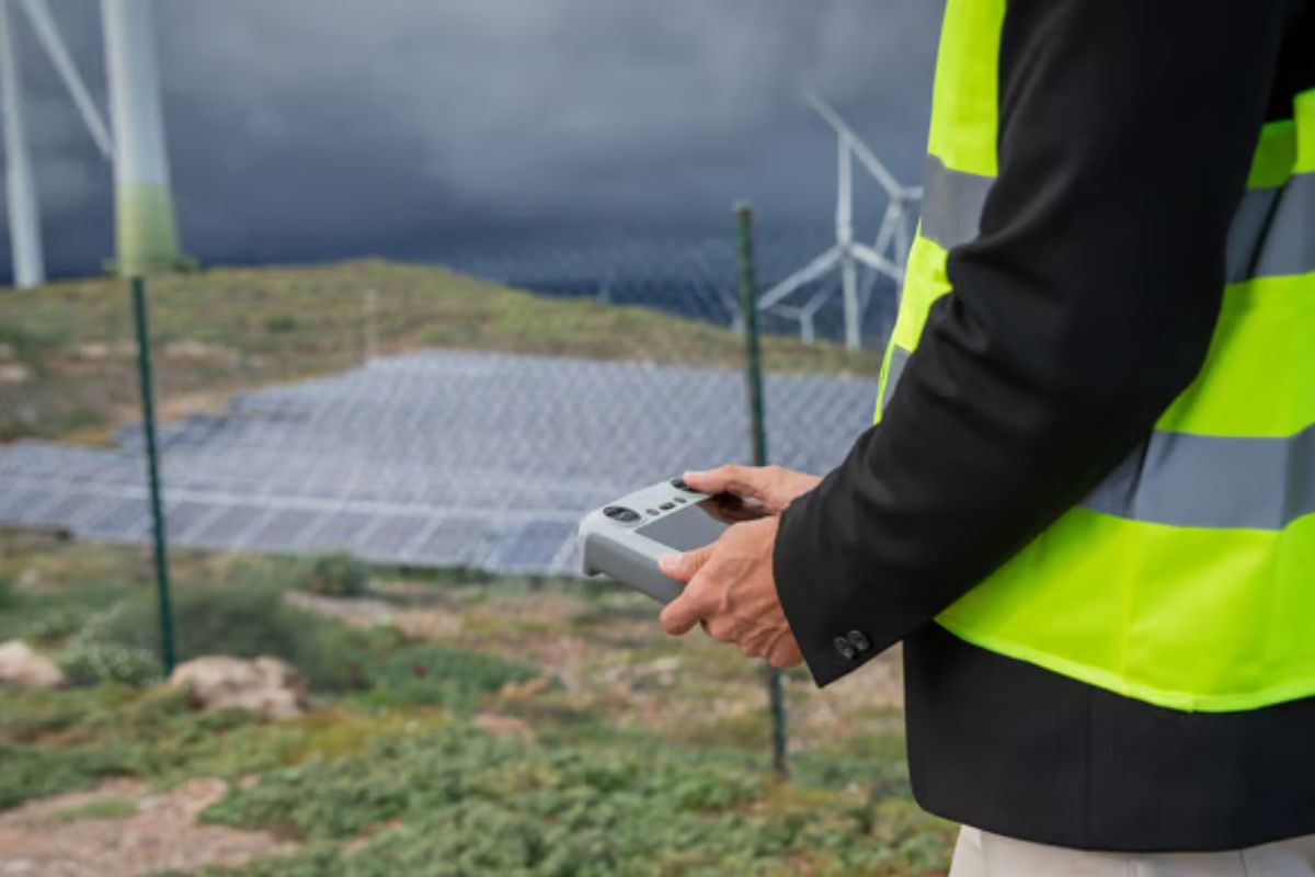 Diagram explaining predictive maintenance for renewable energy workflow