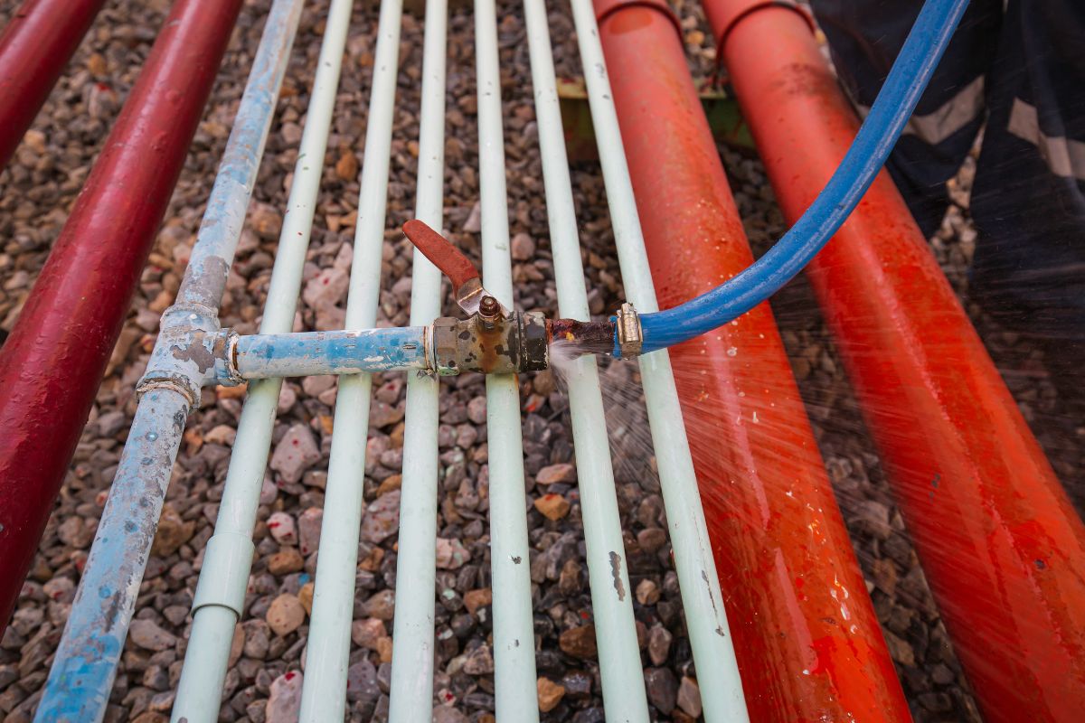 smart water leak detection technology shown in a real water leak detection context